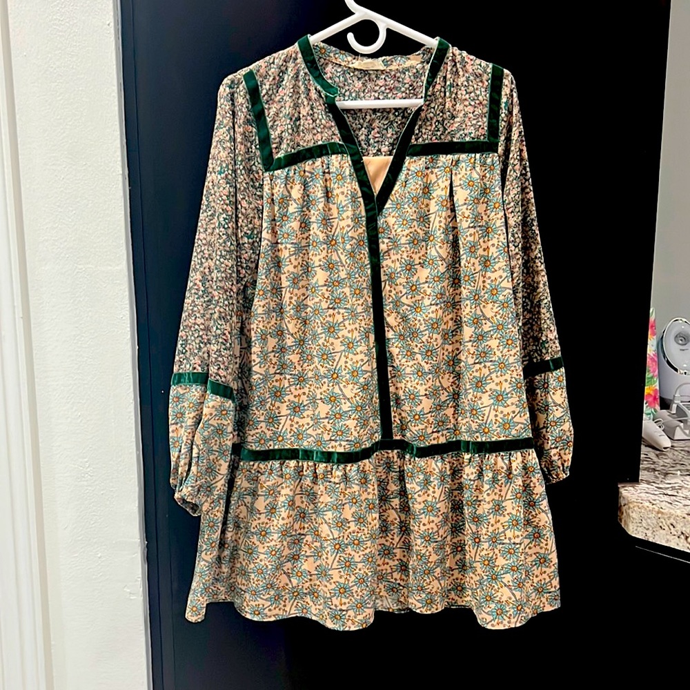 Entro drop waist floral dress